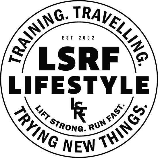 Lift Strong. Run Fast. Logo